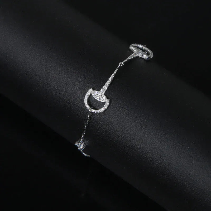 Bracciale in argento morso di cavallo