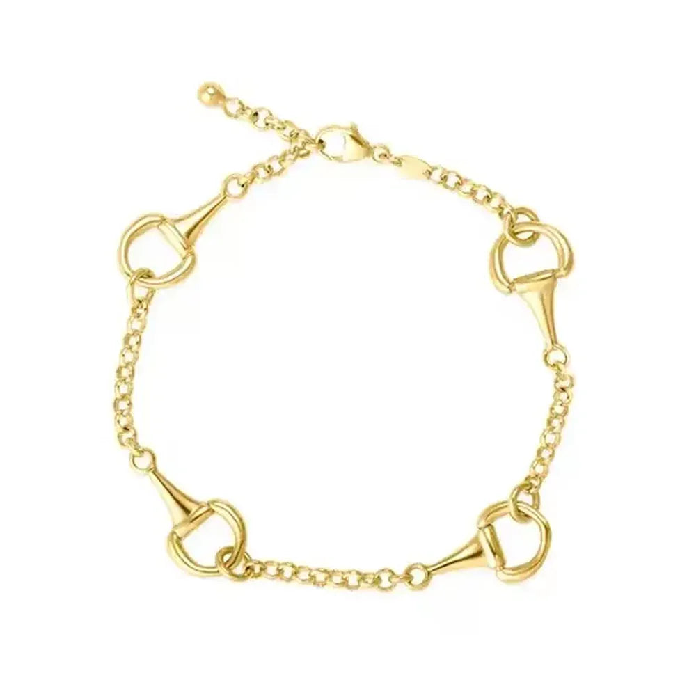 Bracciale elegante con morso di cavallo
