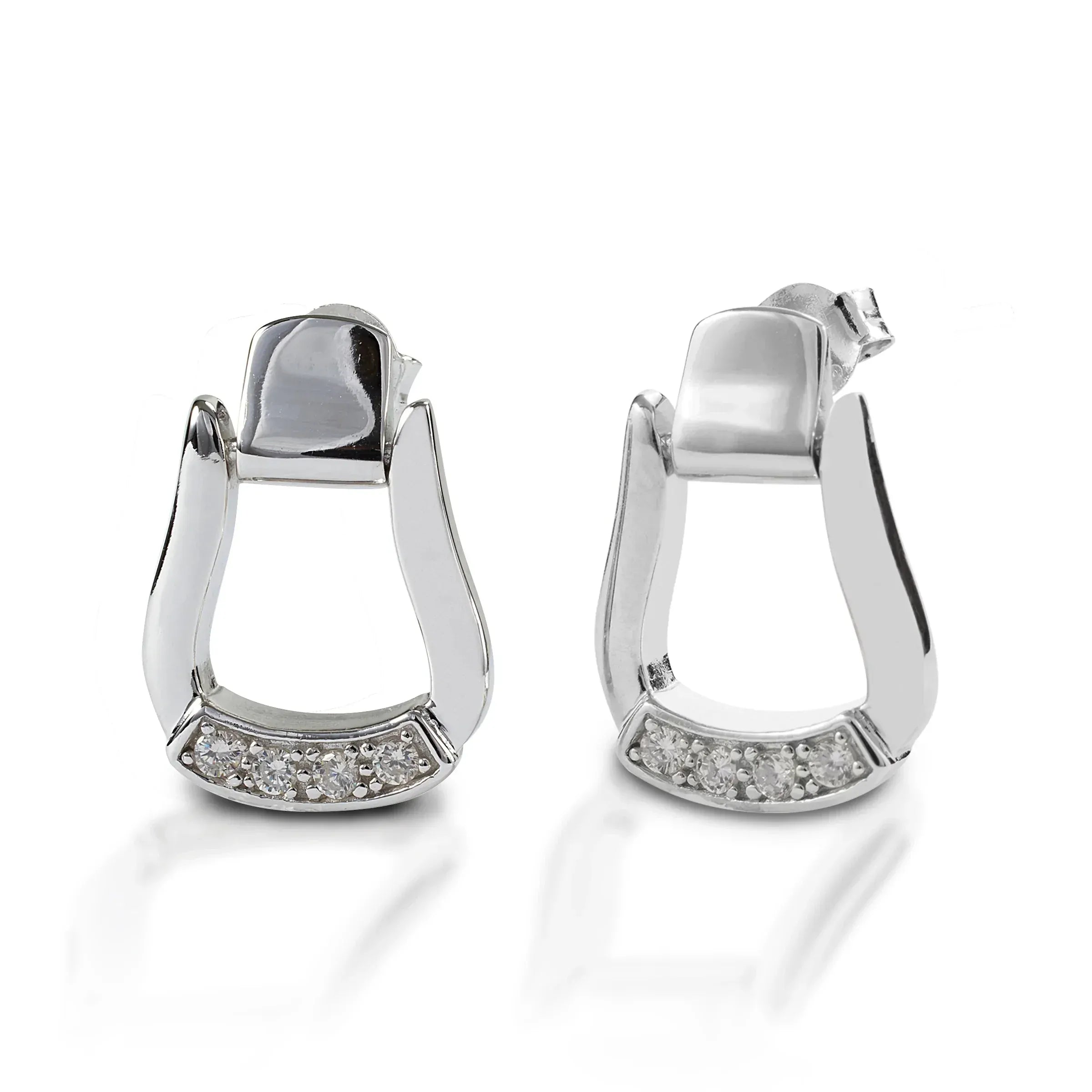 Orecchini a staffa in argento 925