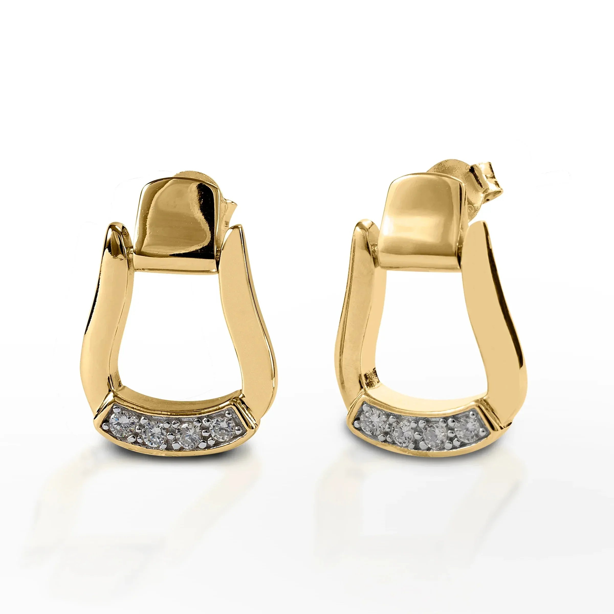 Orecchini a staffa in argento 925