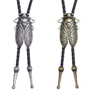 Bolo tie med metallcikada