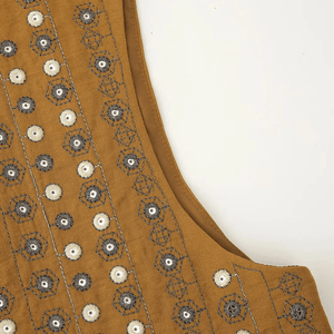 Broderad Väst Dam med Paljetter