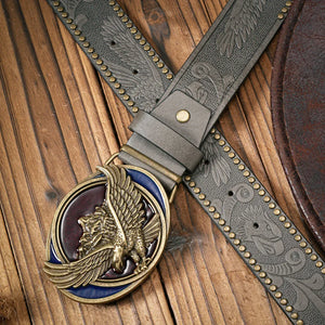 Cowboybälte med majestätiskt örnspänne