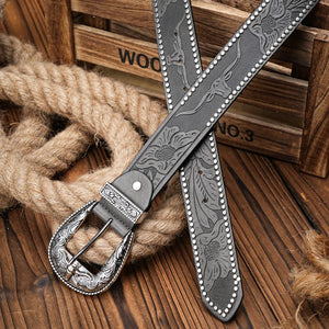 Cowboybälte med Silverspänne