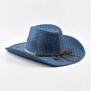 Elegant Westernhatt med Strass