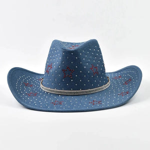 Elegant Westernhatt med Strass