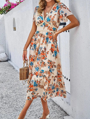 Färgglad klänning