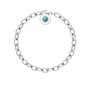Silver berlock armband 18cm