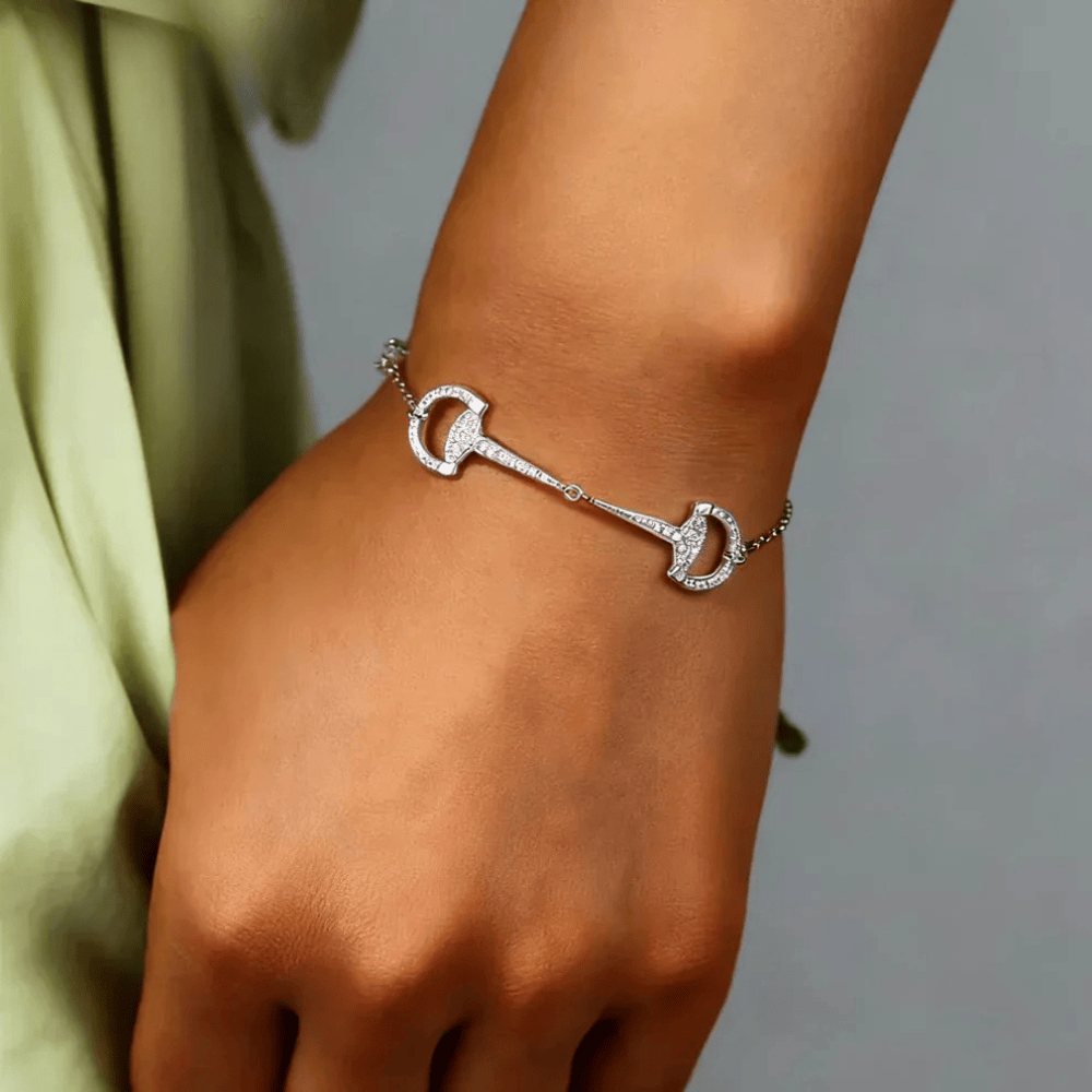 Bracciale in argento morso di cavallo