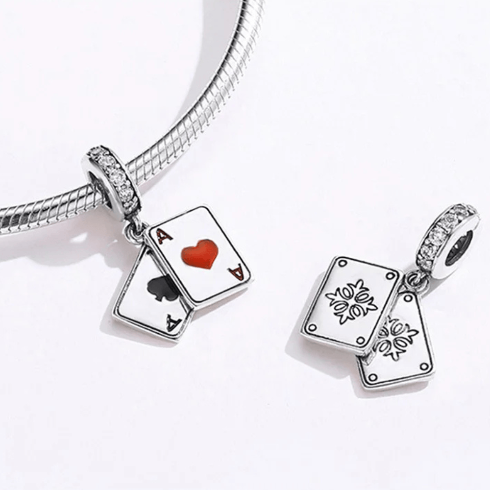 Ciondolo in Argento Carte da Gioco