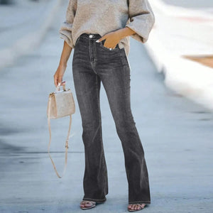 Utsvängda jeans dam