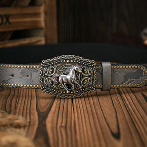 Vintage cowboybälte häst