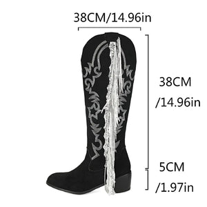 Cowboy boots med fransar