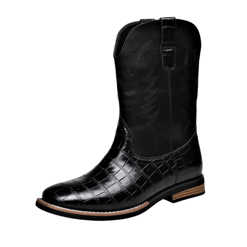 Ankle cowboy boots herr Svart / 38