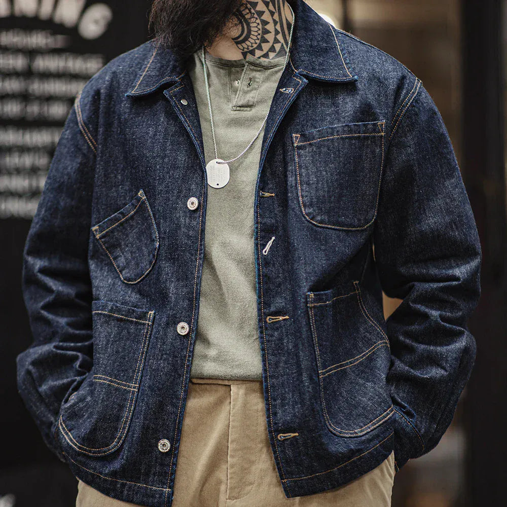 Arbets jacka jeans herr