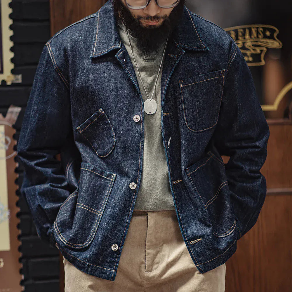 Arbets jacka jeans herr