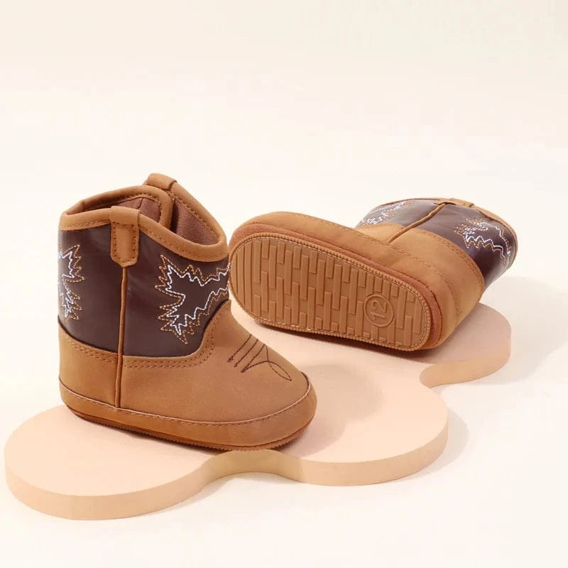 Baby cowboy boots mjukt foder halkfri
