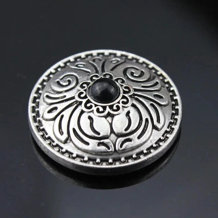 Concho Antiksilver med Blommönster