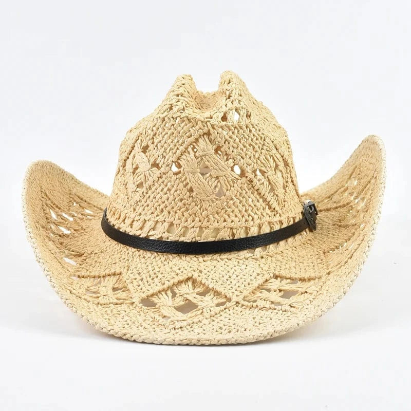 Cowboyhatt i Flätat Halm