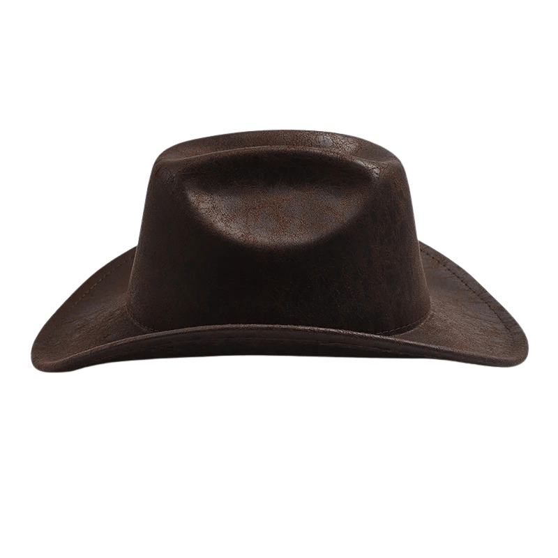 Cowboyhatt i vintageimitation av läder
