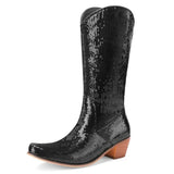 Cowboyboots med Paljetter för Dam Svart / 35
