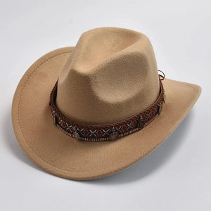 Elegant westernhatt för vuxna Kamel / One Size