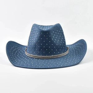 Elegant Westernhatt med Strass