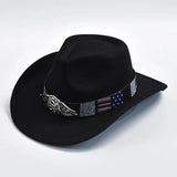 Filt Cowboyhatt USA Svart / 57-59cm
