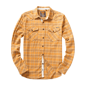 Flanell skjorta herr Gul / M
