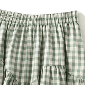 Gingham kjol