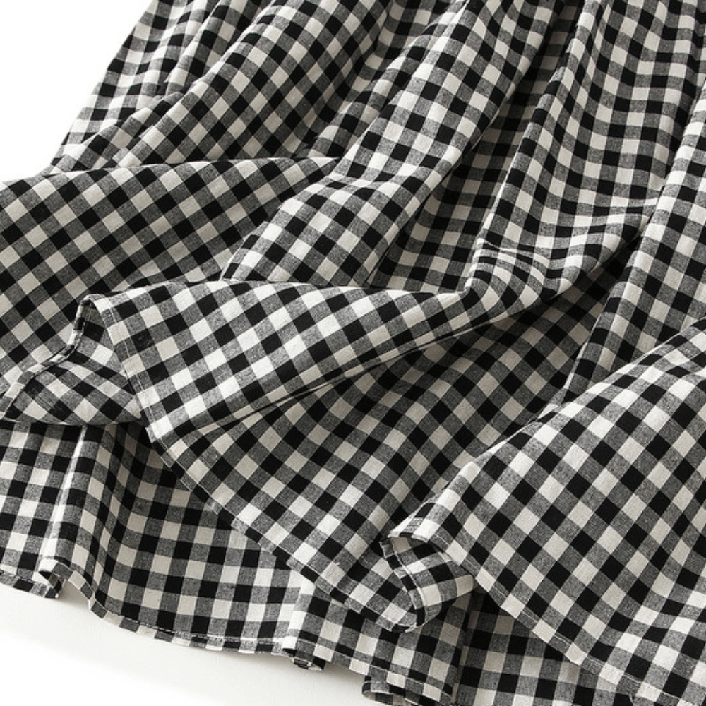 Gingham kjol