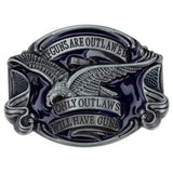 If Guns Are Outlawed Bältesspänne Silver