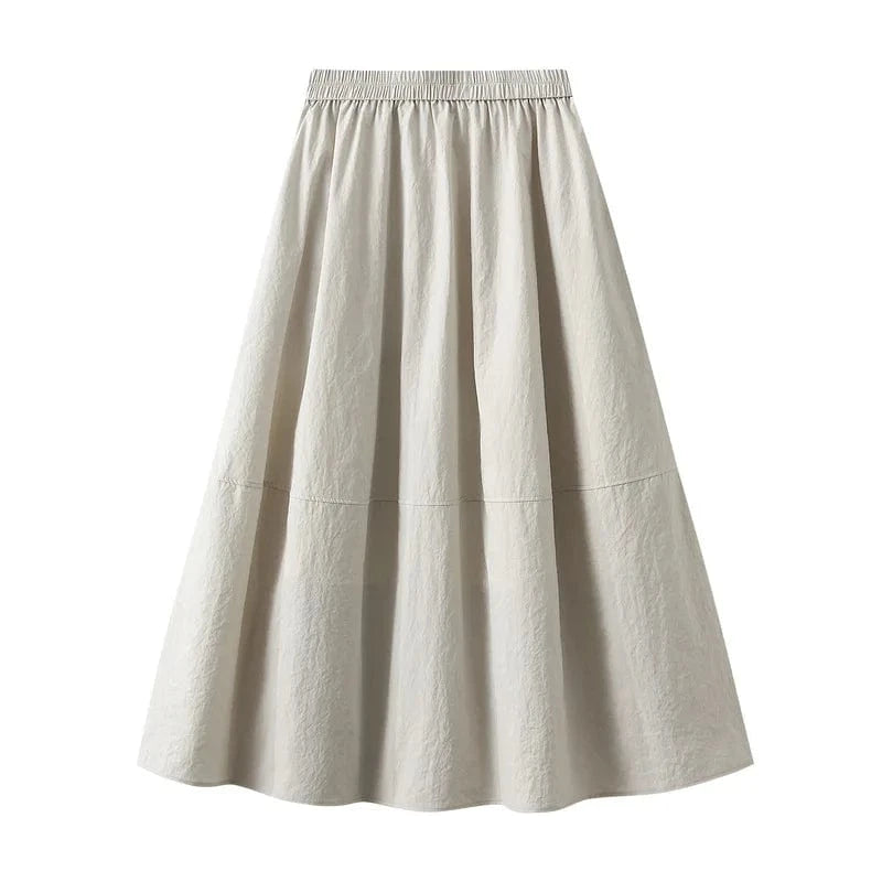Kjol med fickor Beige / One Size