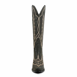 Klassiska Cowboyboots i Svart Mocka