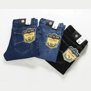 Klassiska raka jeans för män