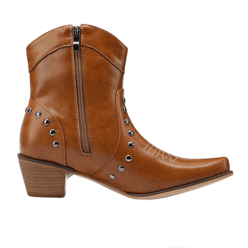 Låga Cowboyboots med Fransar och Stjärnor