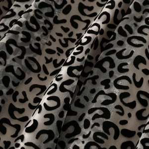 Leopard kjol dam