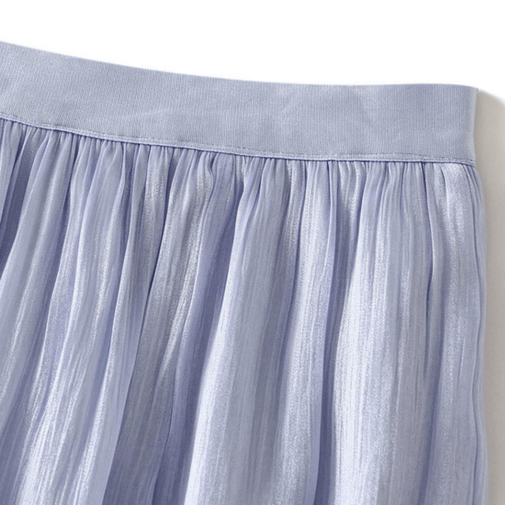 Midikjol med asymmetrisk drapering
