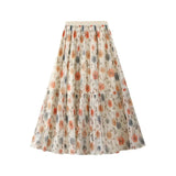 Midnight Prairie kjol för en mystisk cowgirl-look Beige / One Size