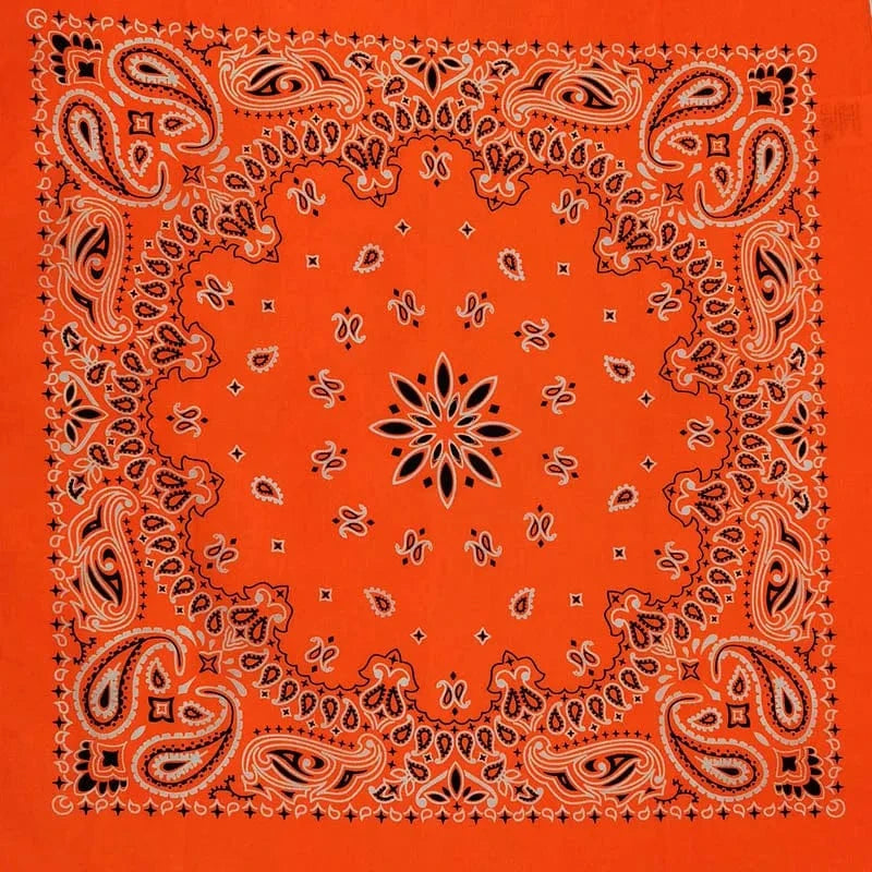 Orange Svart Bandana Orange svart