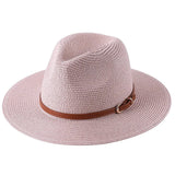 Panama cowboyhatt i strå Rosa 2 / 59cm