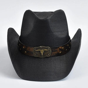 Svart cowboyhatt Svart 1 / One Size