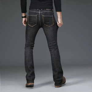 Svarta bootcut jeans herr