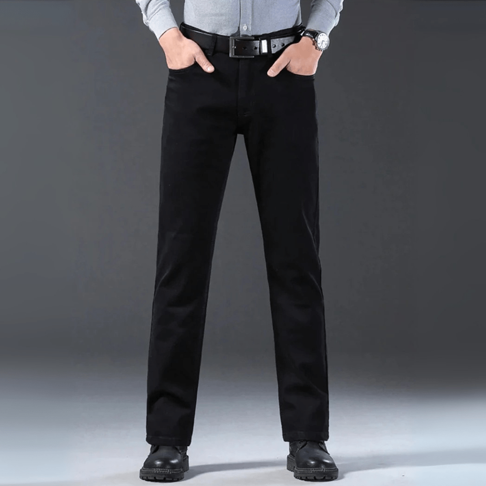 Svarta jeans herr straight