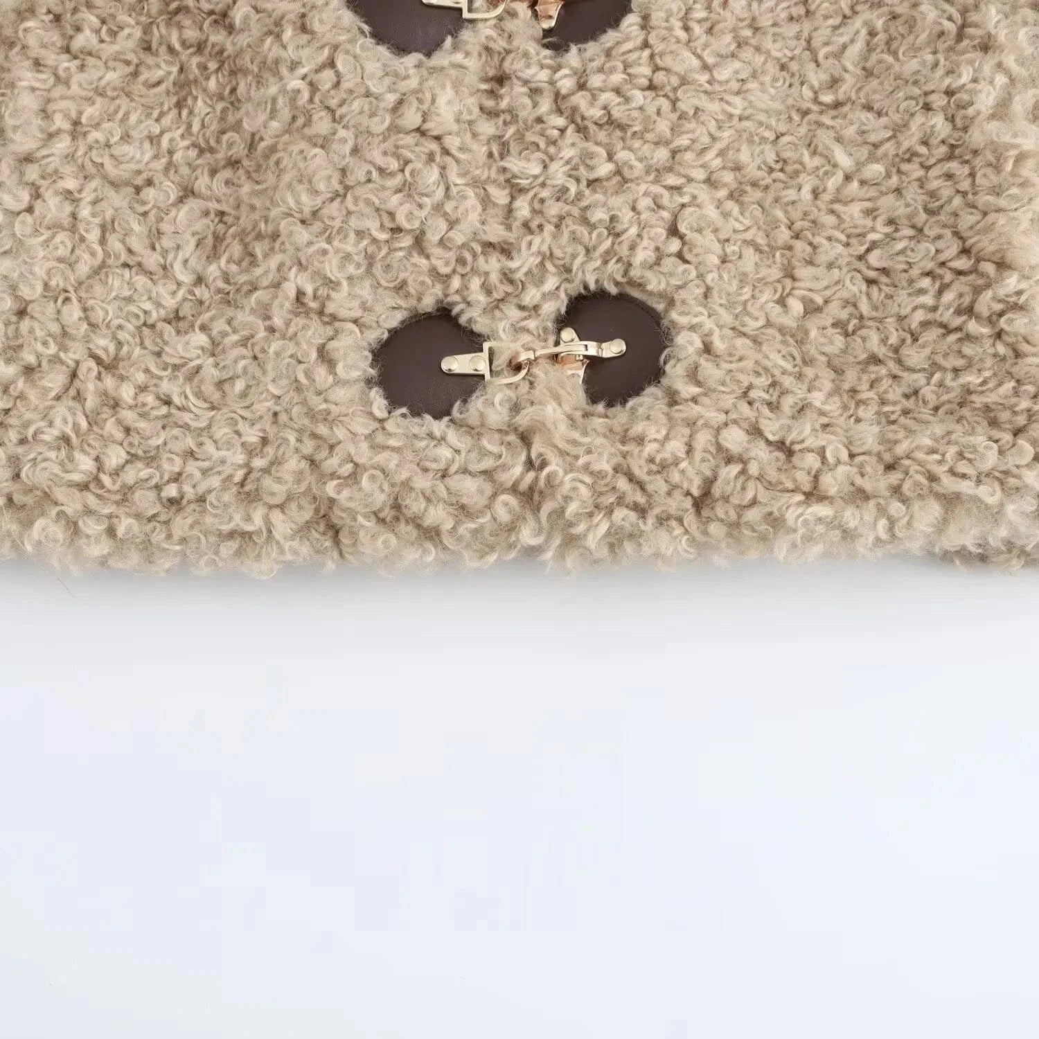 Teddy jacka dam beige