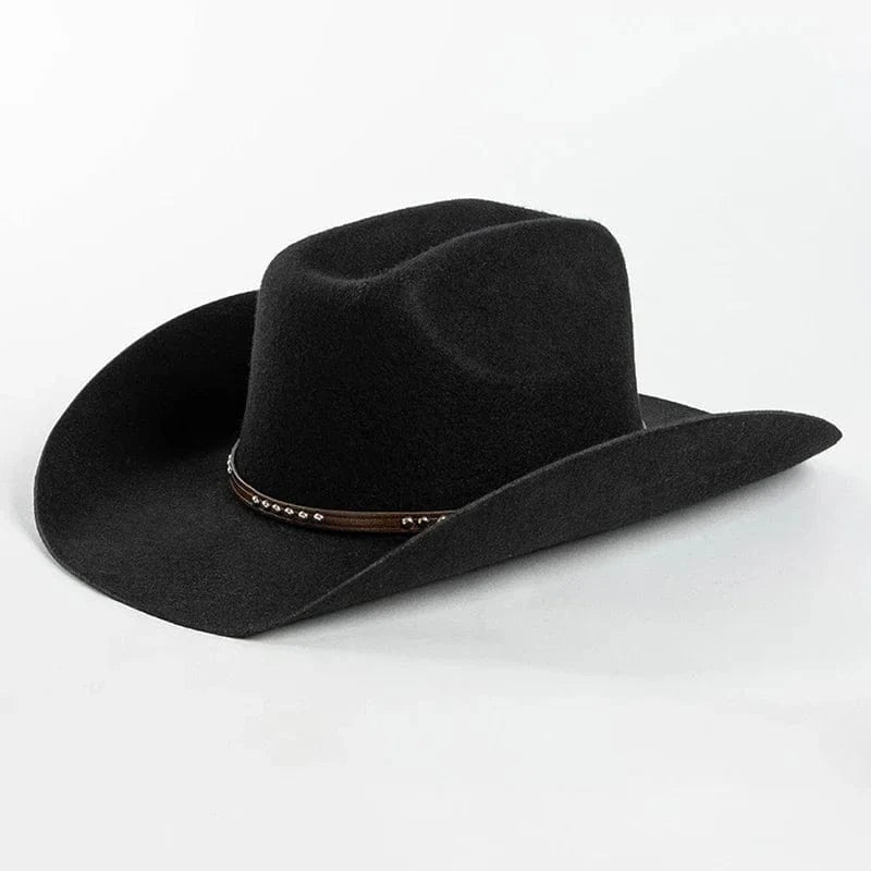 Ull Cowboyhatt klassisk Svart / One Size