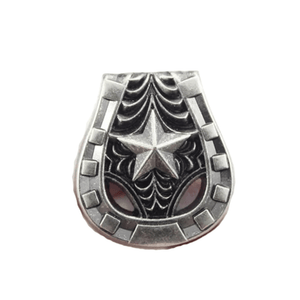 Vintage concho med stjärnmotiv Antik Silver