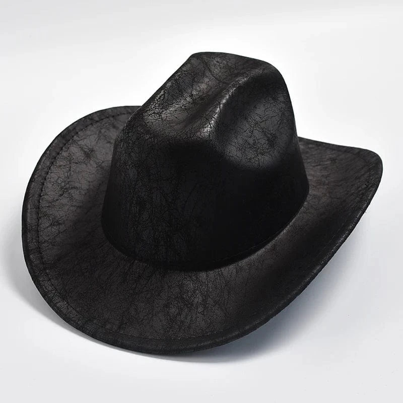 Vintage Cowboyhatt Herr Svart / One Size