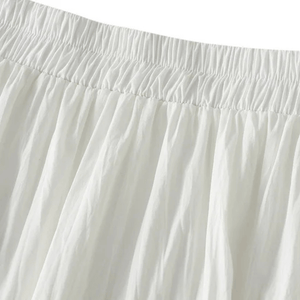 Vit lång kjol Vit / One Size
