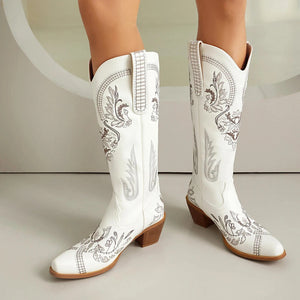 Höga cowboy boots